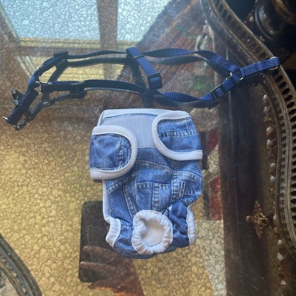 NAVY HARNESS with Denim Bottoms! - Picture 2 of 10